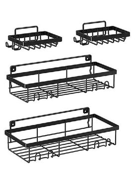 Shower Caddy Shelf Organizer (2Pack) With 2 Soap Dishes,