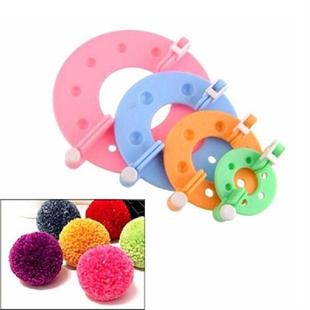 8PCS 4 Sizes Fluff Ball Weaver PomPom Maker Knitting Loom