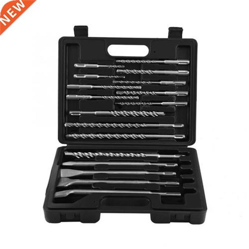 17pcs Drill Bits and Chisels Set for Electric Rotatory Hamme