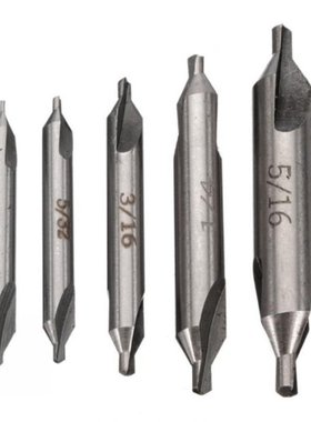 5PCS 60° HSS Center Spotting Drill Bit Combined Counters