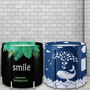 Portable Bathtub Folding Bath Bucket Foldable Large Adult