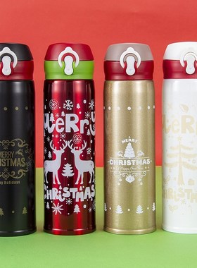 Flask Water-Bottle Termos Christmas-Insulated-Thermos Double