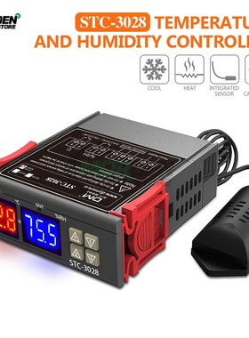 SHT2000 STC-3028 Dual Digital Temperature Humidity Controlle