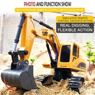 Remote Control Excavator Digger RC Construction Toys Kids