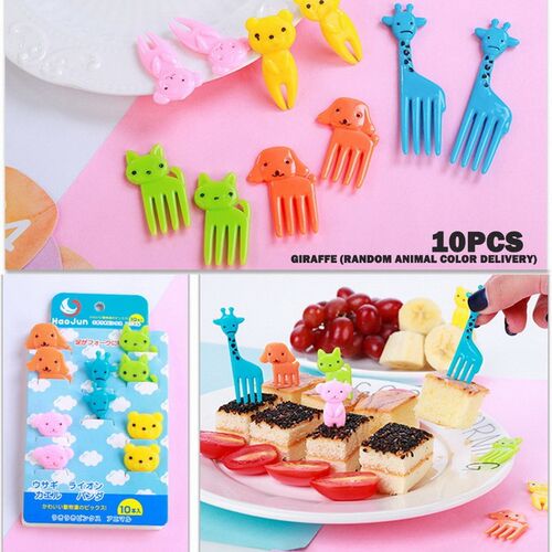 10PCS/Set Animal Farm Fruit k Mini Cartoon Children Snack Ca