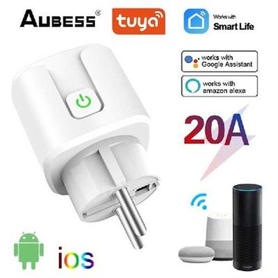 Aubess Smart Plug WiFi Socket EU 20A Power Monitor Timing