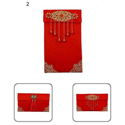Attractive Faux Silk Visiting Relatives New Year Red