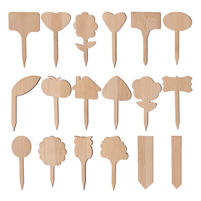 20 Pcs Bamboo Plant Marking Label Potted Plants Nurseries