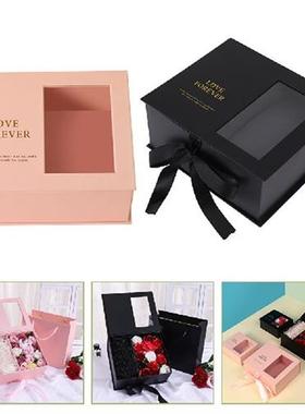 2 Pcs Fresh Flower Packaging Boxes Heart Decor Bridesmaid