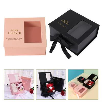 2 Pcs Fresh Flower Packaging Boxes Heart Decor Bridesmaid
