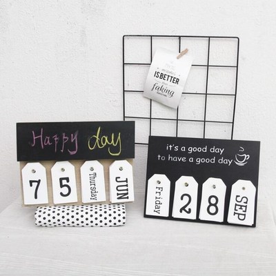 Home-Decoration Table-Calendar Birthday-Gift Desk Nordic-Sty
