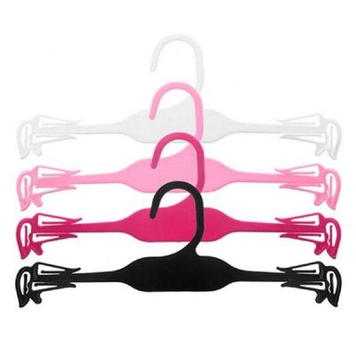 Plastic 10Pcs Clothes Bra Underwear Hanger Wardrobe Closet