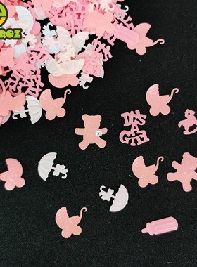 15g Baby Shower Table Confetti Sequ It's A Boy Girl 1st