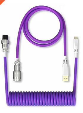 1.8M USB Type-C Detachable Mechanical Keyboard Cable Aviatio