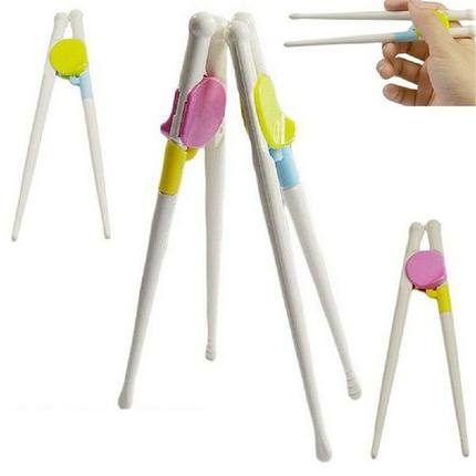 1Pair Children Chopsticks Kids Baby Help Eat Learn Training
