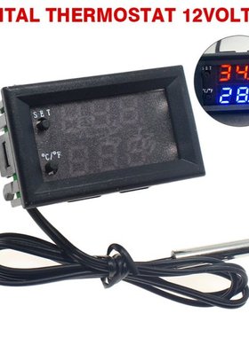 12V Digital LED Microcomputer Thermostat Controller Switch T