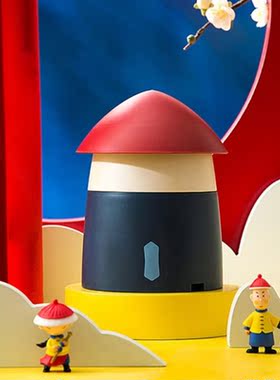 Cartoon Trash Can Tabletop Plastic Dustbin 0.4 Gal (2L) Desk