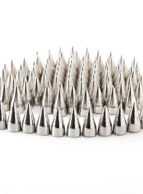 100pcs 7*9mm Metal Cone Spikes Screwback Studs DIY Leather