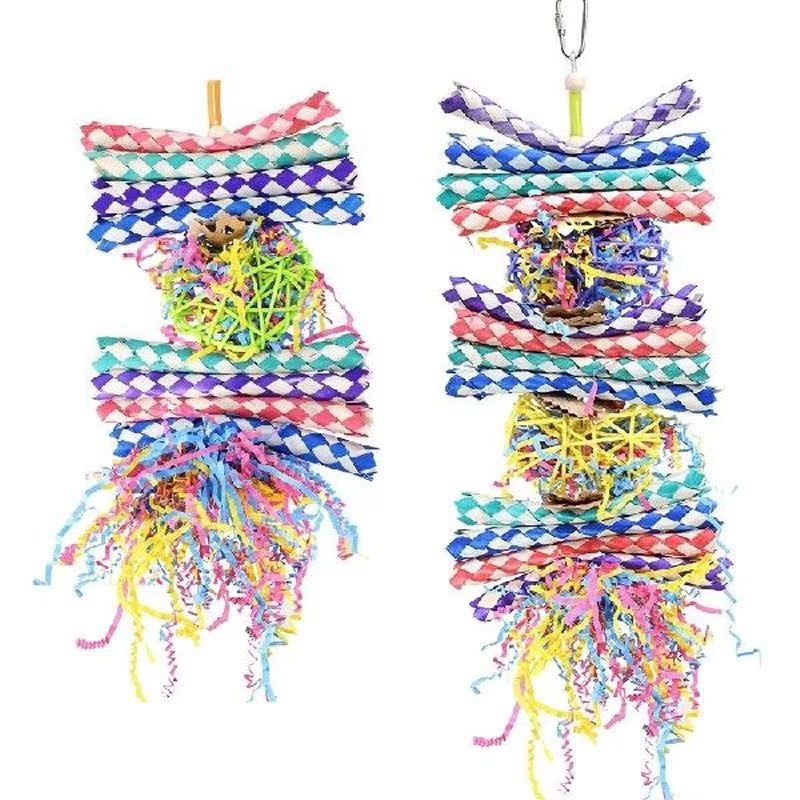 Parrot Toys Bird Hanging Foraging Shredder Toys Bird