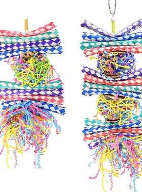 Parrot Toys Bird Hanging Foraging Shredder Toys Bird