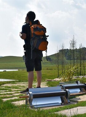 Outdoor Portable Solar Power BBQ Grill Single ube Camping Ov