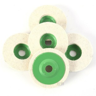 Pad Round 10pcs Grinding Durable Wool 100mm set Polishing