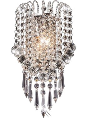 OYGROP Wall Light with Crystal  Drops Decorative Besides Wal