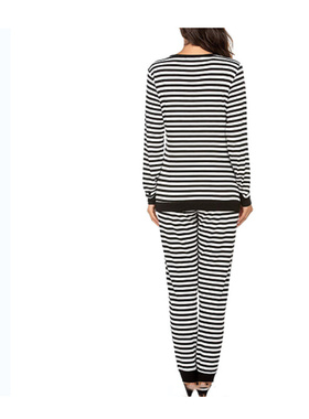 Nursing Maternity Womens Clothing Sets Cotton Stripped Pajam