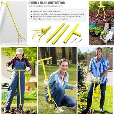 Garden Soil Grabber Height Adjustable Cultivator Tiller