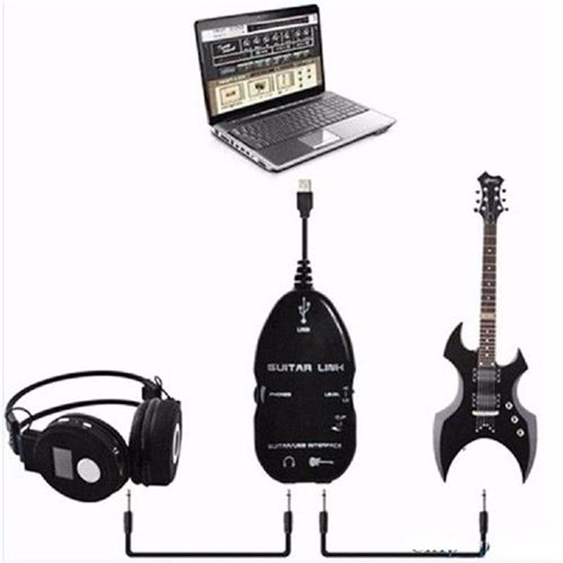 Hot sale Guitar Cable Audio USB Link Interface Adapter For