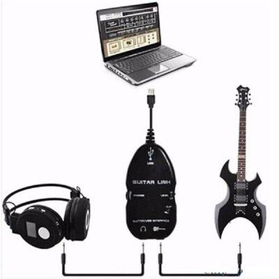 Hot sale Guitar Cable Audio USB Link Interface Adapter For