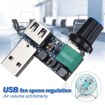 1pc 5V to 12V USB Fan Stepless Speed Controller Durable Fan