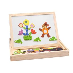 Wooden Magnetic Whiteboard Puzzle Toys Kids Early Educationa