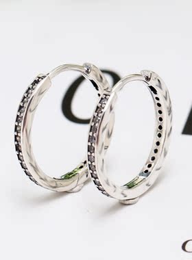 925 Sterling Silver Female Classic Earring White Zircon Exen