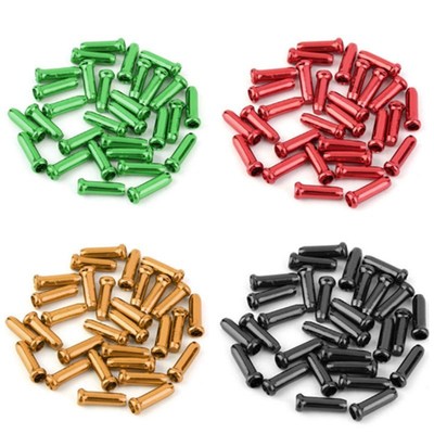 100/50Pcs MTB bicycle brake cable cap Aluminum Alloy Mountai