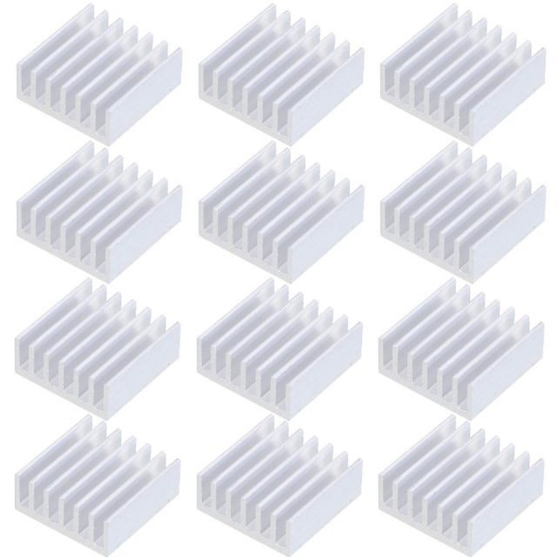 12PCS Aluminum Heatsink Heat Dissipation Extruded Heat Sink