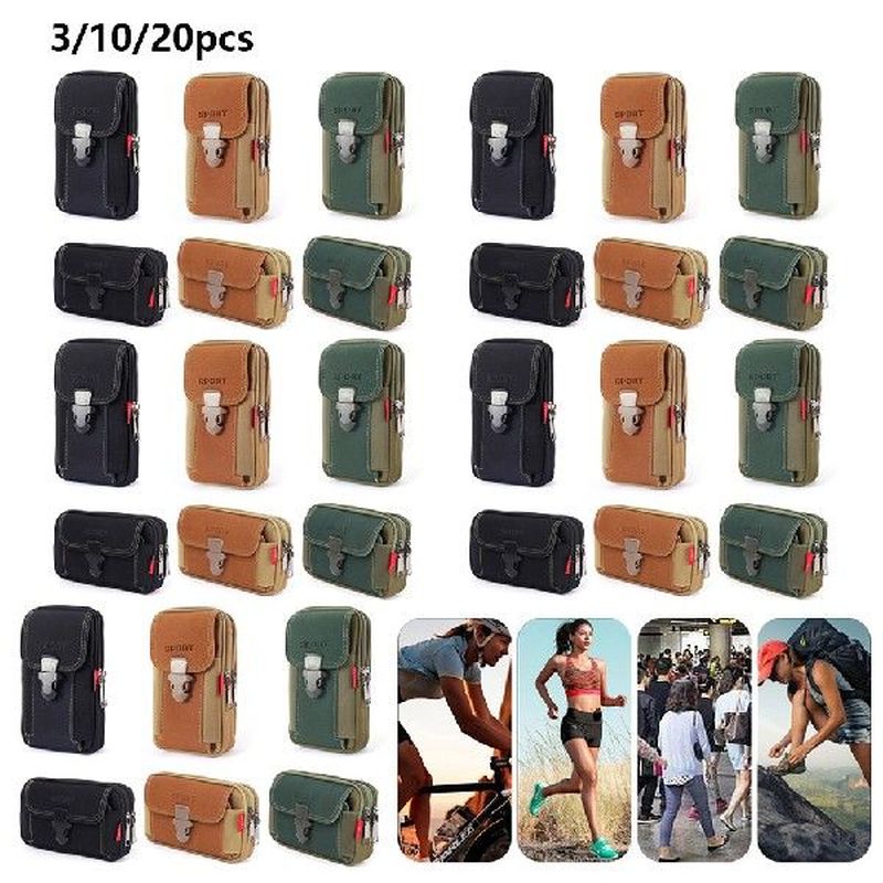 Men Tactical Molle Pouch Belt Waist Pack Bag Small Pocket Mi