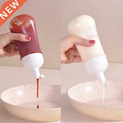 Household Transparent Sauce Bottle With Scale Tomato Sauce