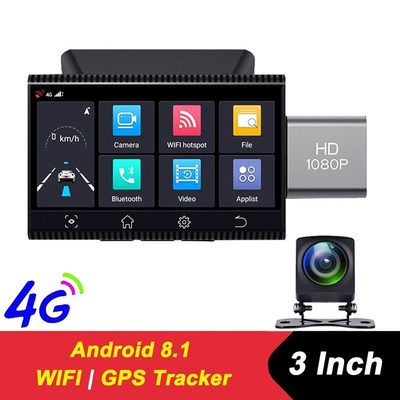 4G Car DVR GPS Logger Dual Lens 1080P WiFi Dash Cam Night Vi
