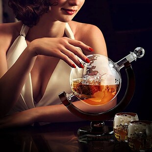 Creative Whisky Decanter Glass Wine Set Globle Whiskey Glass