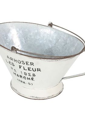 Flower Vase Bucket Planter Hanging Metal Flowerpot Pot