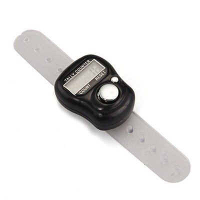 *Mini counter Digital Manual Counter Ring Tally Counter 5-Di