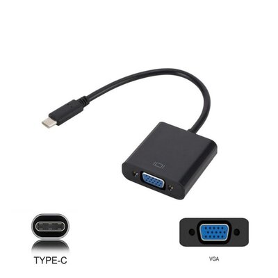 Type C to VGA Adapter Cable USB 3.1 to VGA Adapter for Macbo