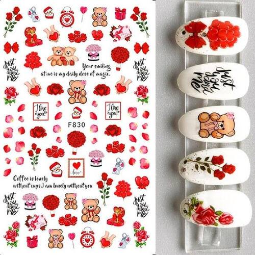 Ultra Thin  Stylish Tiger Nail Animal Slider Manicure Wraps