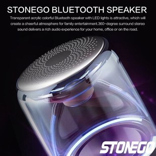 STOENGO True Wireless Stereo Speaker with Transparent Design