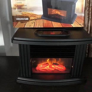 Mini Electric Fireplace Stove Heater Portable Tabletop Indoo