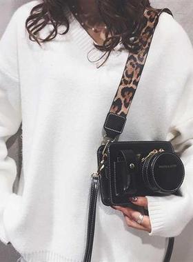 Women Camera PU Leater Messenger Bags For Party Waterproof