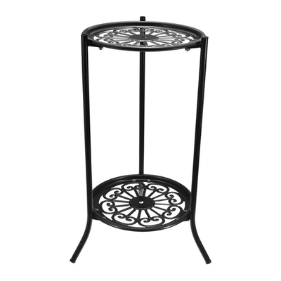95AA 2 Tier Metal Plant Stands Indoor Outdoor Iron Art