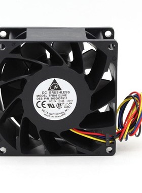 for delta TFB0812HE -5H2L DC12V 2.34A 80x80x38mm Server Squa