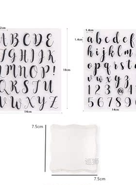 Alphabet Fondant Cookie Stamp Silicone Mold Letters Biscuit